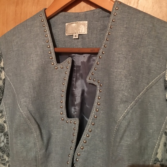 Linen / lace skirt suit - Picture 7 of 13